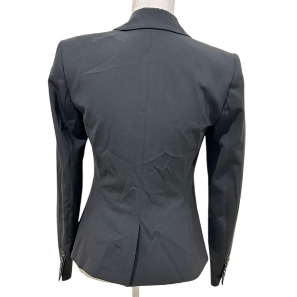 NWT The Limited black 3 button blazer “the perfect travel suit” wool blend sz 0 - Picture 5 of 9